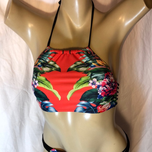 DAMSEL Floral Bikini top Medium & bottom Large - Picture 2 of 8